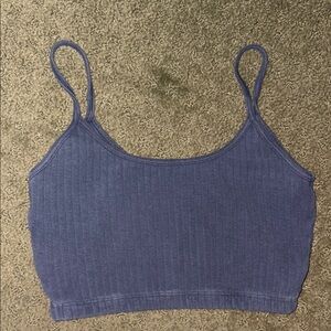 Brandy Melville Blue Ribbed Bralette